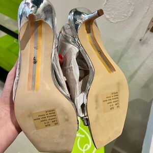 Silver Stiletto Heels